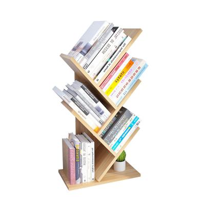 China Contemporary Cheap Modern Decorative Wood Shelf Tree Shape Furniture Living Room Study Room Bookcase for sale