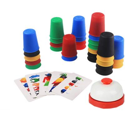 China Plastic Quick Cups Matching Stack Cup Stacking Family Game For Kids for sale