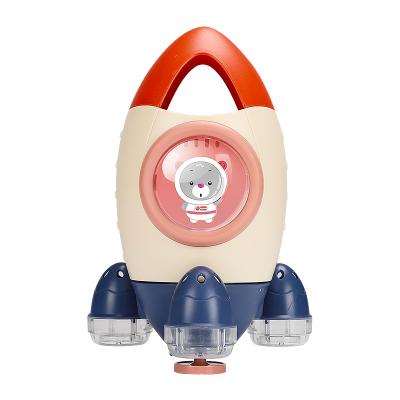 China ABS Baby Rocket Bath Toy Fun Bathtub Time Tub Spray Water Space Rocket Shower for Infants and Toddlers for sale