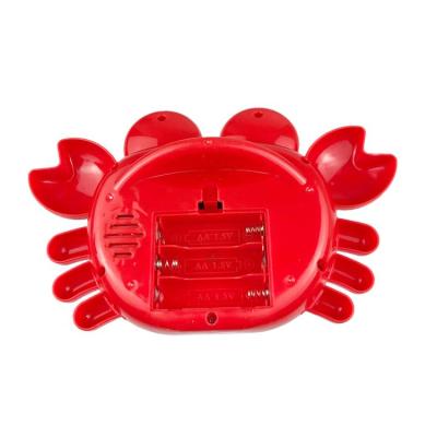 China Summer Bubble Toy Kids Carryover Summer Outdoor Automatic Cartoon Crab Shape Toys Bubble With Music Light for sale