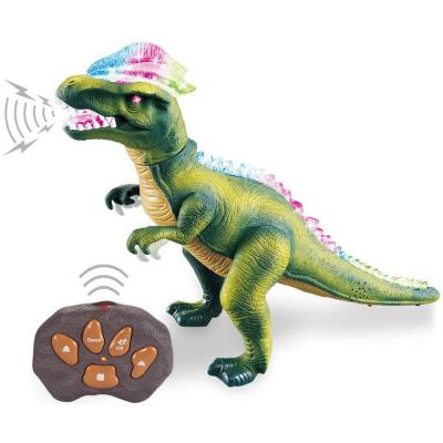 China RC Hobby COOK Life Walking Dinosaur RC Steam Toys for Kids - Robot Remote Control Dinosaur - Infrared Control Electronic Dino Toys Roars Light for sale