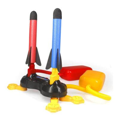 China Tommabo Plastic Duel Toy Rocket Launcher For Kids Shoot Up To 100 Feet, Outdoor Air Rocket Stomp Rocket Toy for sale