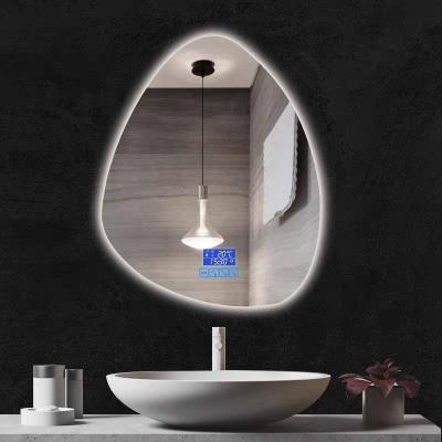 China Eco-friendly Direct Sales Of High Quality Irregular Shaped Luminescent Smart Led Bathroom Mirror for sale