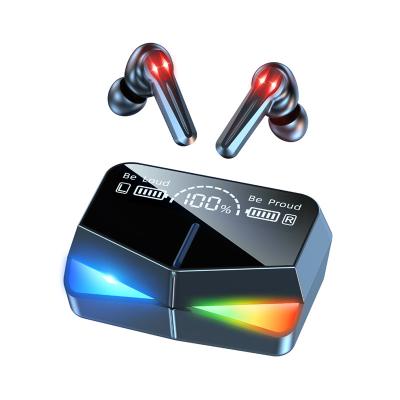 China Low Latency M28 TWS BT5.1 Low Latency M28 TWS BT5.1 Gaming Headset In-ear Headset IPX7 Mini Earbuds LED Display Waterproof Wireless Earbuds for sale