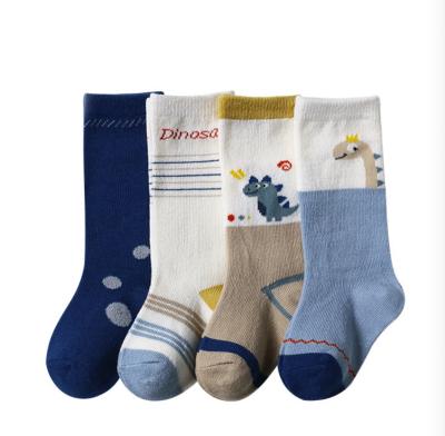 China Wholesale 3D Cartoon Cotton Long Cotton Sports Floor High Top Newborn Infant Socks Colorful Comfortable Animal Non-slip Floor Sports Newborn Infant Socks for sale