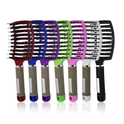 China Best Selling Custom Amazon Hair Straightener Brush Multi Color Waterproof Hair Scalp Massager Brush For Home for sale