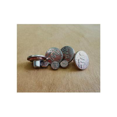 China Eco - Friendly Top High Quality Buttons And Rivet Fashion Metal Brass Copper Denim Jean Button for sale