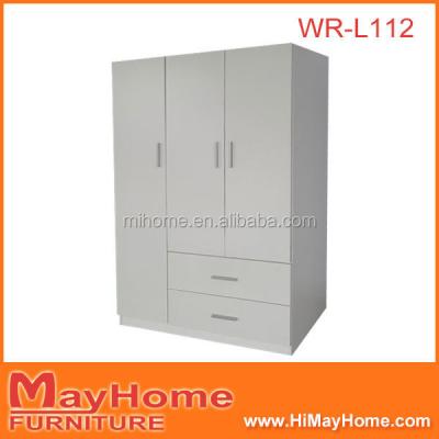 China custom wood 3doors 3 doors wall wardrobe closet for sale