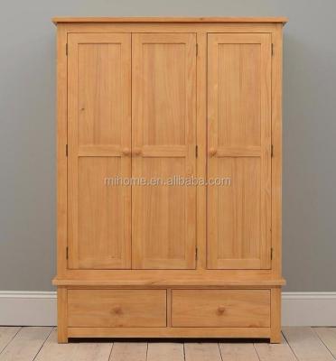 China Hot Sale Solid Pine Wood Cheap Wardrobes for sale