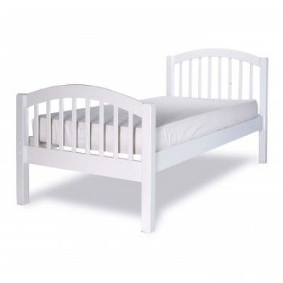 China White Furniture Super Simple Wooden Bed Frame Solid Wood Pictures for sale