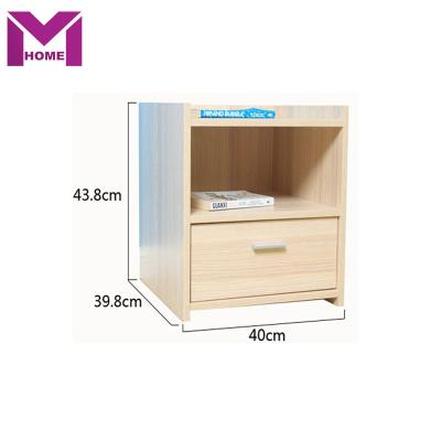 China 1 drawers 2018 hot sale simple design modern small size bedside tables for sale