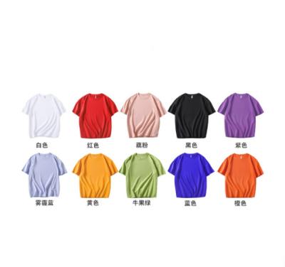 China Breathable Pure Cotton Short Sleeved Round Collar Simple Bottom T Shirt For Kids for sale