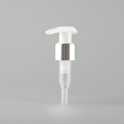 China Non Spill Aluminum Plastic Lotion Pump 28 Mm Liquid Lotion Pump for sale