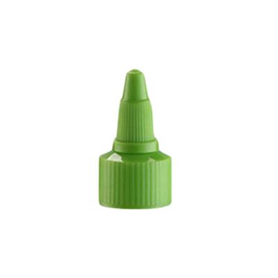 China Non Spill Non Spill PP Plastic Lid Green 18/410 Plastic Cap For Bottle for sale