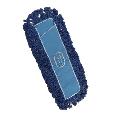 China Household Floor Cleaning Cotton Dust Mop Stored Indoor Broom Recycled Flat Mop for sale