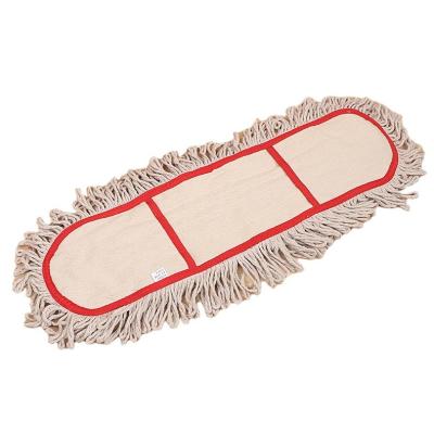 China Factory Quality Broom Dust Floor Mop Wholesale White Card Floor Washing Replaceable Cleaning Flat Head Stocked for sale