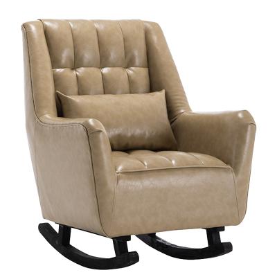 China Modern Fashion Color Matching Rocking Chair With Armrest for sale