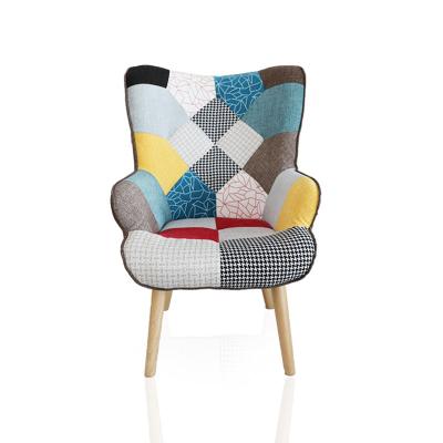 China Patchwork Armchair Wayfair Hot Sales Upholstered Patchwork Accent Armchair for sale