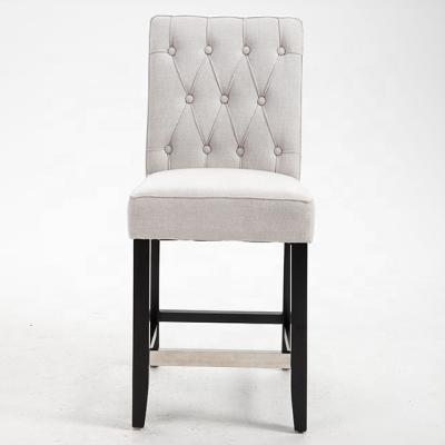 China European High End Hotel Restaurant Cover Removable Fabric American Style Solid Wood Simple Dining Chair for sale