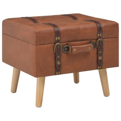 China FYTCH Manufacturer New Design Suitcase Foldable PU Seat Pouf for sale