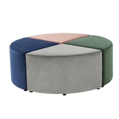 China Beautiful modular multicolored round stool stool for sale