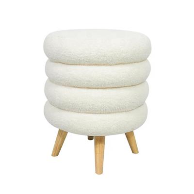 China Creative simple design stool hotel villa living room Nordic modular low laurel stool for sale