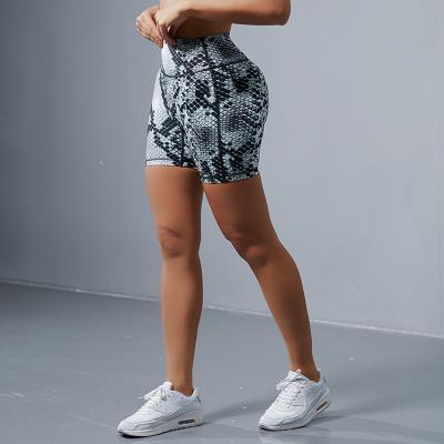 China Breathable Athletic Two Piece Biker Shorts Sexy Sportswear Polyester Ladies Biker Shorts for sale