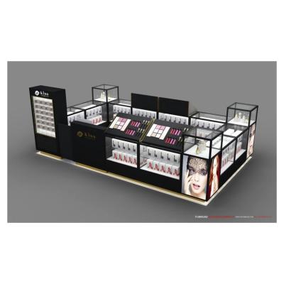 China Mall Store Cosmetic Display Stand/New Interior Design Makeup Shop Retail Store Display Furniture Cosmetic Showcase Makeup for sale