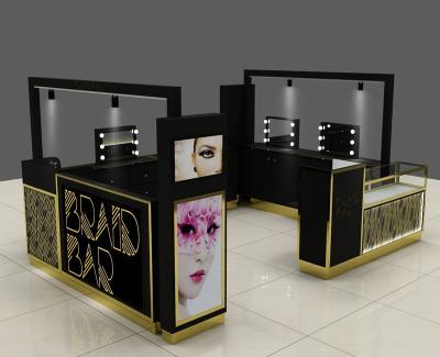 China Store Display Fixtures And Fixtures Design 3d Eyebrow Free Threading Kiosk Forehead Bar Design Bar Barber Kiosk For Sale for sale