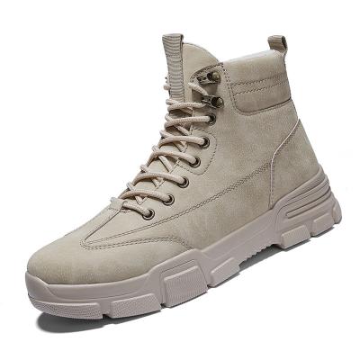 China Fashion Trend Factory Wholesale Waterproof Men's Work Laceup Increasing Dress Lace Walking Snow Boots Men for sale