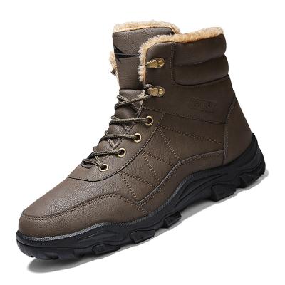 China 2021 Fashion Trend High Top Winter Ankle Warm Waterproof Men's Snow Boots Men Long for sale