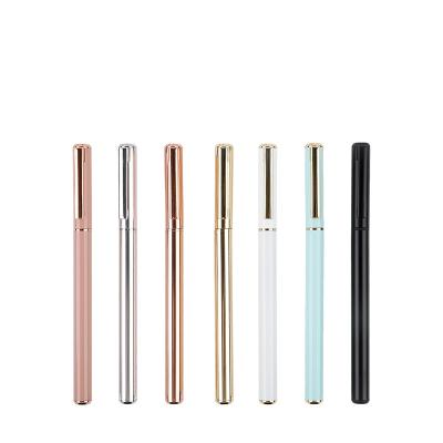 China Full Size GA606200 Customized Logo Metal Gel Ink Pen With Cap Smooth Writing Multi Colored for sale