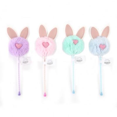 China office & Ballpoint Pen Material Ballpoint Pen With Carton Pen Beifa Kids Favorite School POMPON Plush Animal for sale