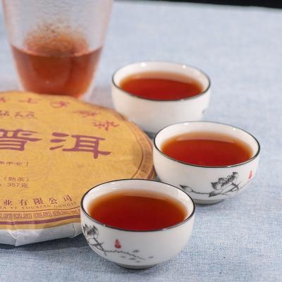 China Compressed Tea Spring Supply Leaves Quality Assurance Post-Fermented Health Organic Pu'er Ripe Tea Cake for sale