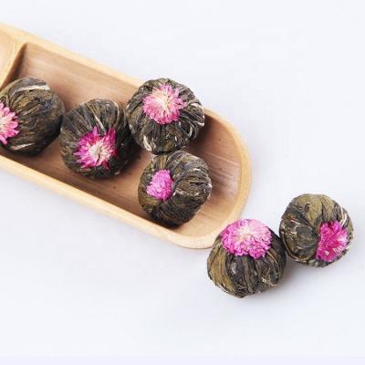 China 100% Handmade Classical Flowering Teas Dragon Ball Puer Blooming Tea Balls Flavor Flower Teas For Beauty Reference FOB Price for sale