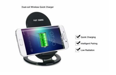 China N900 Wireless Fast Charger Stand Holder With LED Indicator Light 2-Coils Wireless Charger for sale