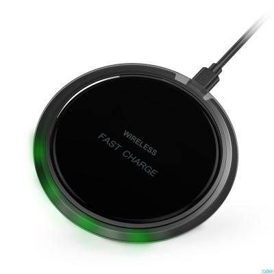 China 10W Wireless phone charger for iphone for samsung galaxy S6 Fantasy Crystal UFO Shape Charging pad with LED light for sale