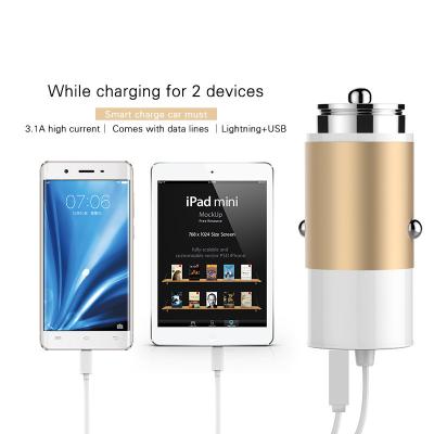 China 5V 3.1A Dual USB Car Charger for iphone charger For ipad 2 3 4 5 For Samsung Galay S4 S5 note USB car charger for sale