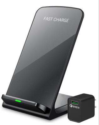 China 10W/7.5W/5W WIRELESS CHARGER STAND Qi 10W Fast Wireless Charging for iPhone and Android phones support all for sale