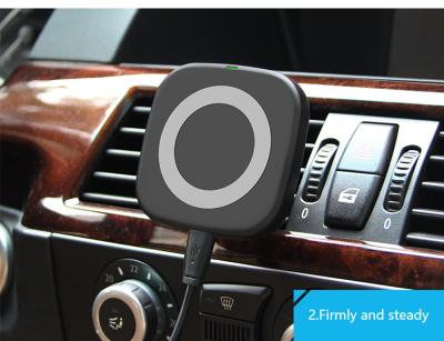 China MAGNETIC WIRELESS CAR CHARGER  QI car mount wireless charger for SAMSUNG iPhone any mobile phone 10W fast charging for sale