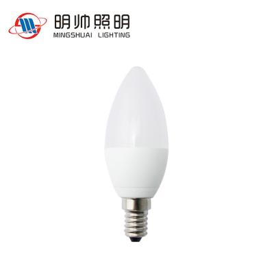 China Zhe jiang hotel factory CE&ROHS approved C35 E14 led candle light 4W led lamp C35 E27 100-240V 350lm for sale