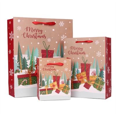 China Luxury Recycled Materials Lipack Extra Large Christmas Paper Bag Christmas Gift Bag for sale