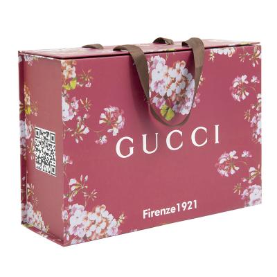 China Recycled Materials Lipack Hair Bundle Packaging Box Customized Folding Paper Boxes And Bags For Shops for sale