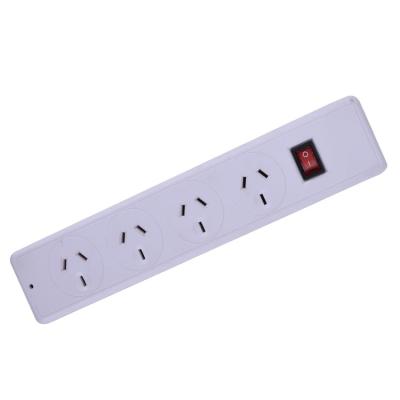 China 4 sockets +master switch+surge protection+overload protection Standard 4 way  master switch surge protected power board 4 outlets powerstrip  SAA approved   for Australia New zealand  Fiji for sale