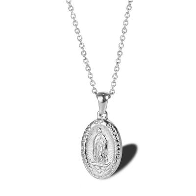 China Wholesale Custom Jewelry CLASSIC Jesus Pendant Stainless Steel Necklaces Women Necklace for sale