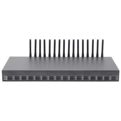 China 4G LTE VoIP Gateway With 16 Channels 64 SIM Slots GoIP Gateway For IP PBX SMG4016-16LT for sale