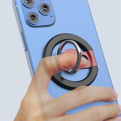 China Adjustable Wireless Charging Kickstand Ring Holder Mobile Phone Portable Universal Magnetic Foldable for sale