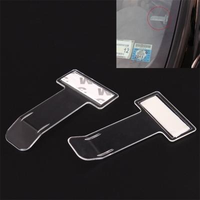 China Auto Car Ticket Holder Window Parket Windshield Bill Holder Organizer Acrylic Souvenir Card Holder Ticket Holder windshield invariant for sale