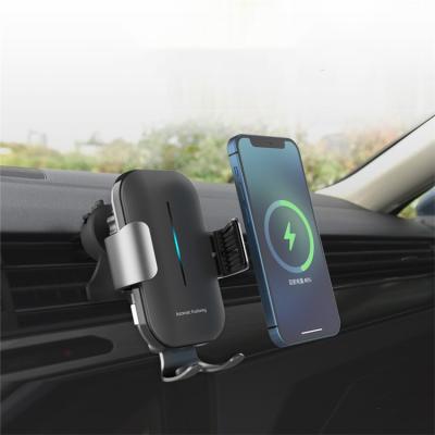 China Car wireless mobile charger fashion mobile phone charger car mount car phone holder with wireless charger for sale