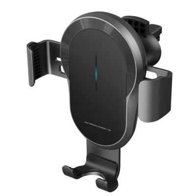 China Wireless Charger Air Vent 10W Wireless Car Mount Holder Radio Auto-Fixing Car Charger Charging Mount for sale